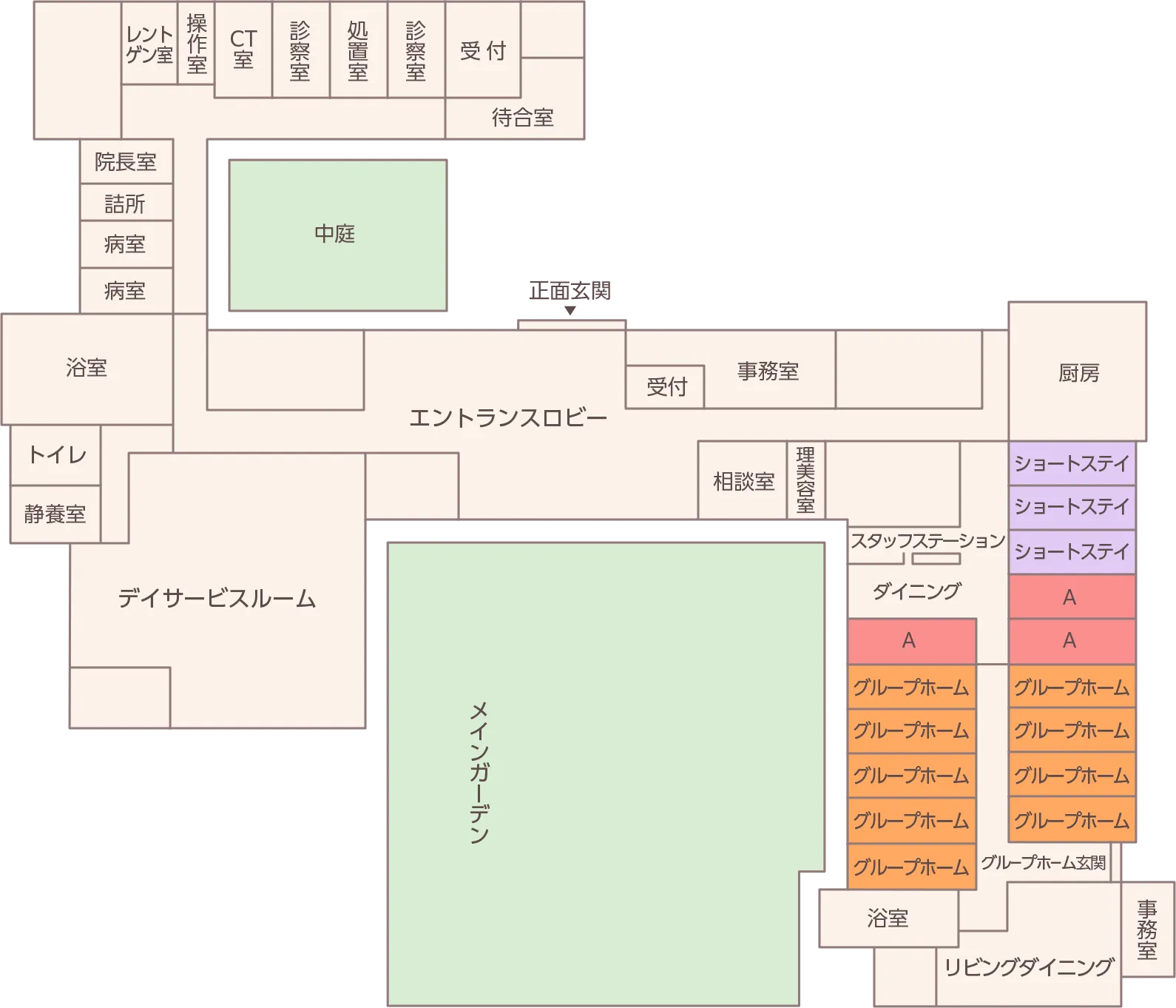 フロアマップ1階